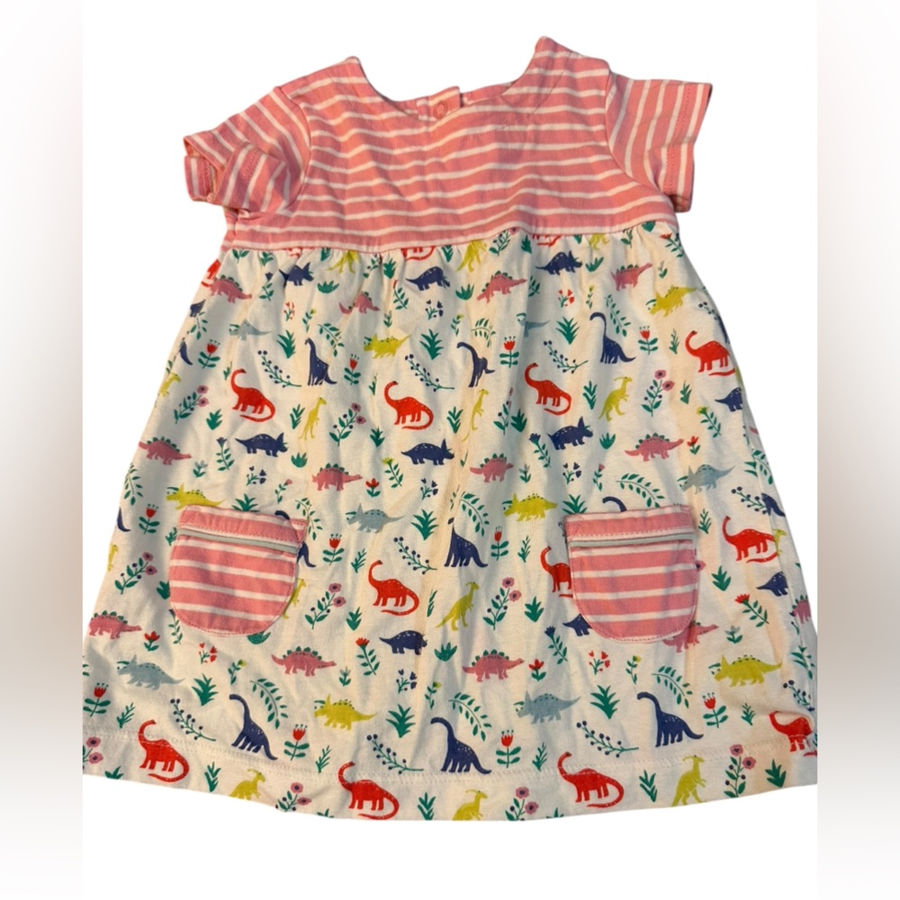 Baby mini boden dinosaur dress 3-6 months sweater